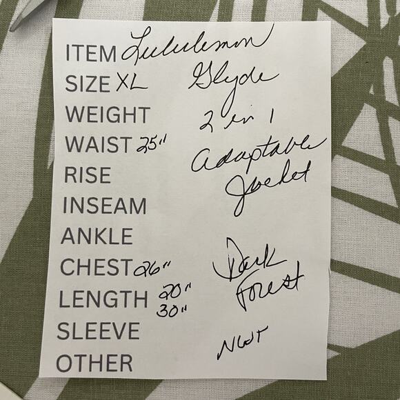 Lululemon Glyde 2-in-1 Adaptable Jacket Women’s XL Dark Forest Green Pockets NEW - Picture 9 of 9